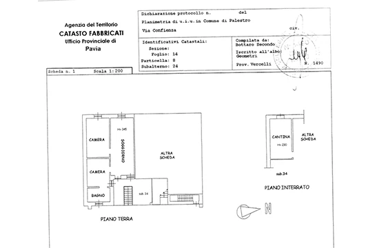 Palestro (PV): Appartamenti in palazzina - Planimetria