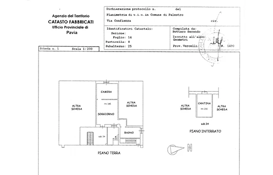 Palestro (PV): Appartamenti in palazzina - Planimetria