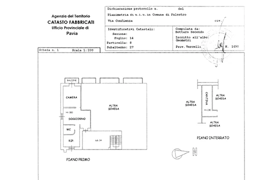 Palestro (PV): Appartamenti in palazzina - Planimetria