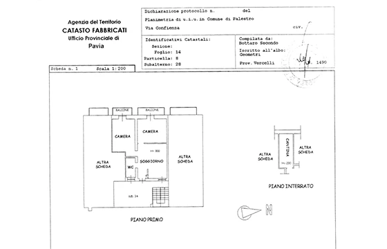 Palestro (PV): Appartamenti in palazzina - Planimetria