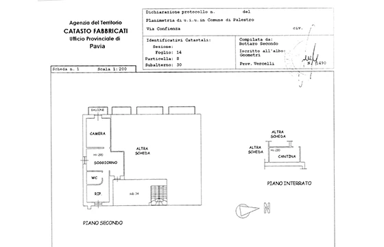 Palestro (PV): Appartamenti in palazzina - Planimetria