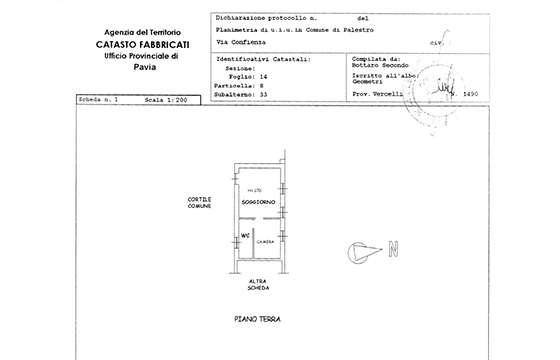 Palestro (PV): Appartamenti in palazzina - Planimetria