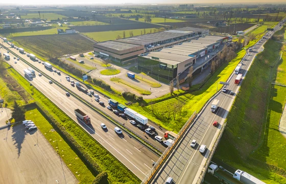 Brescia East beside A4: Various sizes