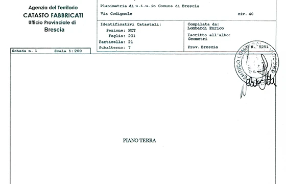 Brescia 2: Cascinale ristrutturato - Planimetria