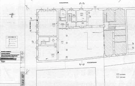 Brescia: Palazzo Calini Gambara - Planimetria