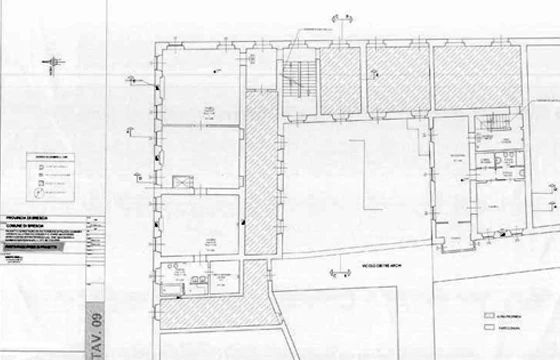 Brescia: Palazzo Calini Gambara - Planimetria