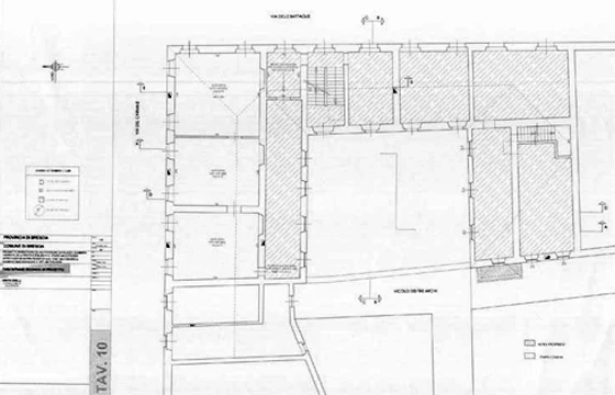 Brescia: Palazzo Calini Gambara - Planimetria