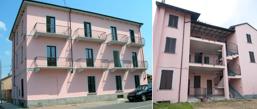 Palestro: flats in a small building